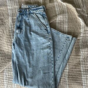 Abercrombie The Loose High Rise Curve Love Classic Light Blue Women's Jeans